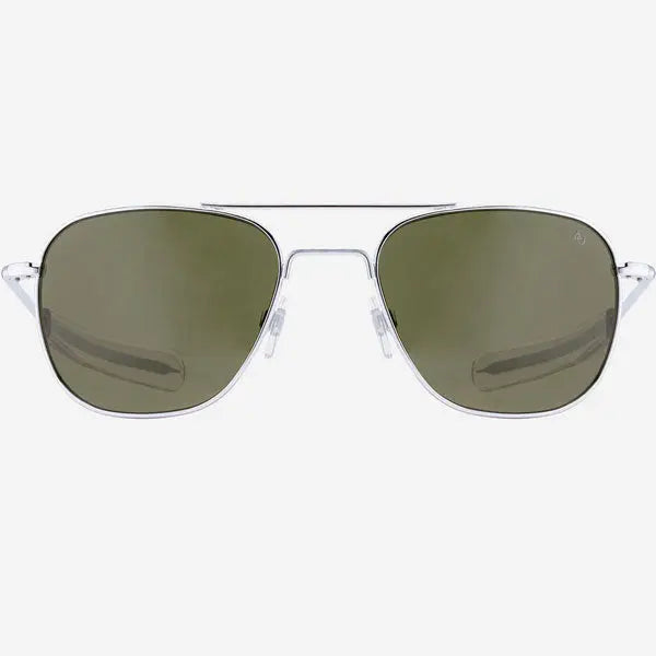 AO Eyewear American Optical Original Pilot Silver Frame Sunglasses