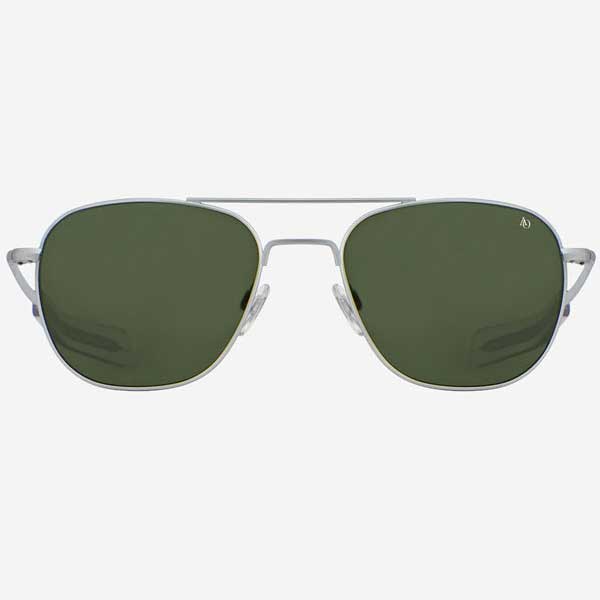 AO Original Pilot Matte Silver Frame Sunglasses