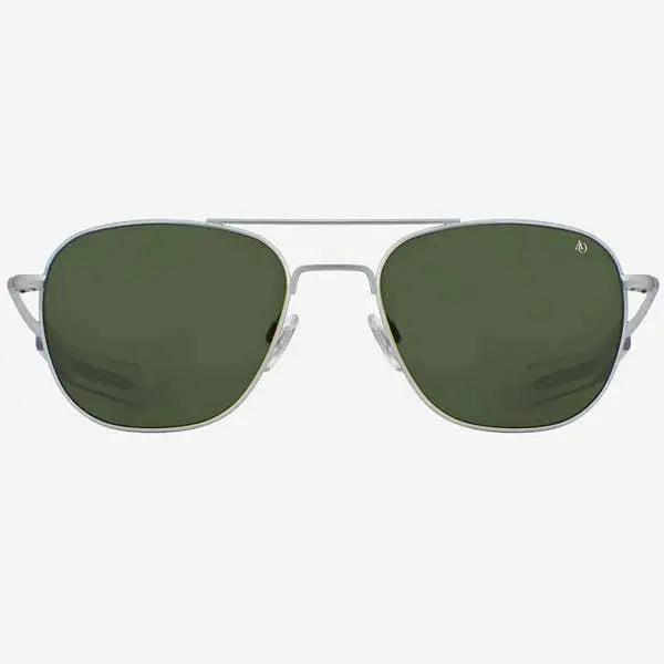 AO Eyewear American Optical Original Pilot Matte Silver Frame Sunglasses