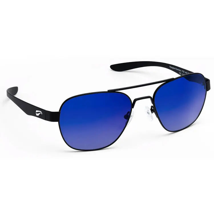 Flying Eyes Peregrine Matte Black Titanium Frame with Gradient Mirror Saphire Lenses