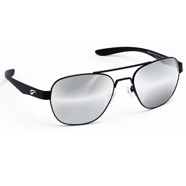 Flying Eyes Peregrine Matte Black Titanium Frame with Mirrored Onyx Lenses