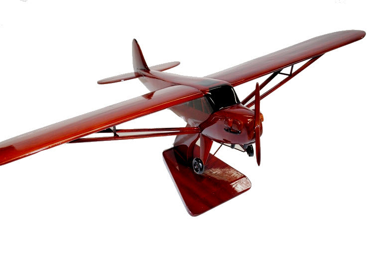 Piper Cub Airplane Natural Wood Aircraft Model--Aviator Sunglasses-Premium Wood Designs