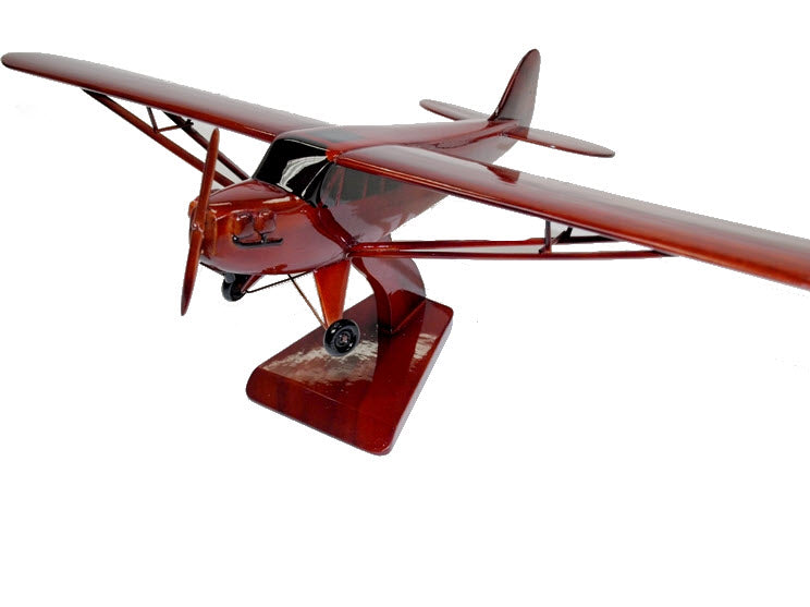 Piper Cub Airplane Natural Wood Aircraft Model