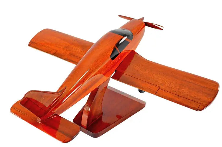Piper PA-28 Cherokee Airplane Natural Wood Aircraft Model--Aviator Sunglasses-Premium Wood Designs