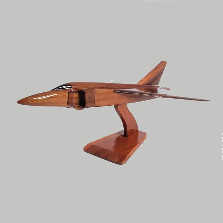 Avro Arrow Natural Wood Aircraft Model--Aviator Sunglasses-Premium Wood Designs