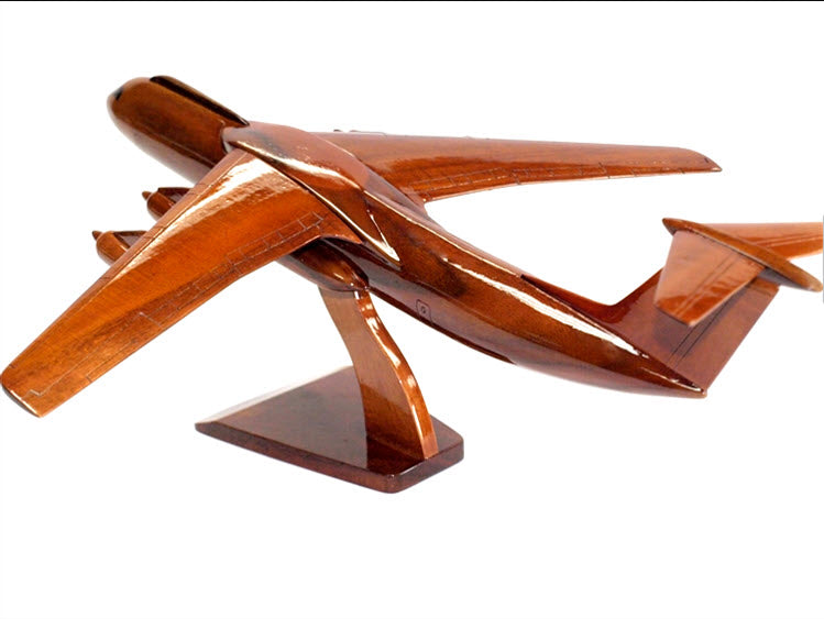 C-141 Starlifter Premium Airplane Natural Wood Aircraft Desk Model