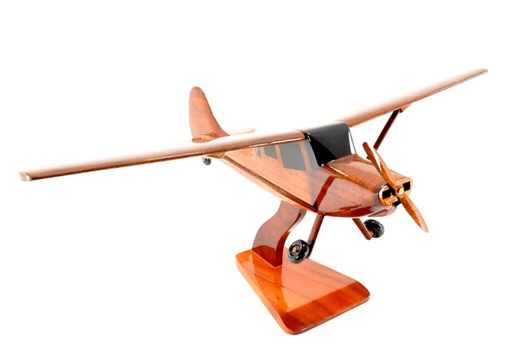 Cessna O-1 Bird Dog Airplane Natural Wood Aircraft Model