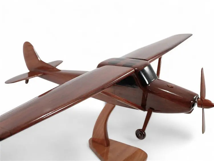 Cessna O-1 Bird Dog Airplane Natural Wood Aircraft Model Premium Wood Designs