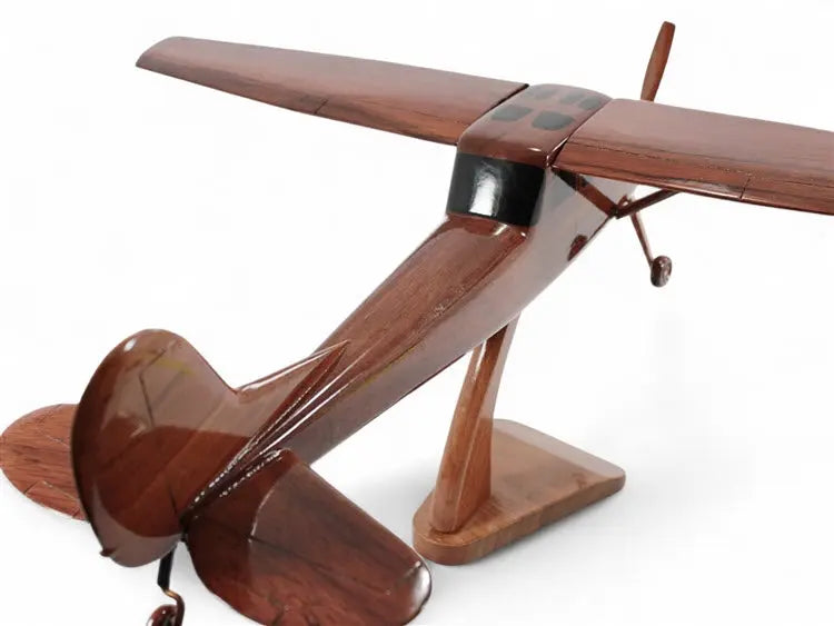 Cessna O-1 Bird Dog Airplane Natural Wood Aircraft Model Premium Wood Designs