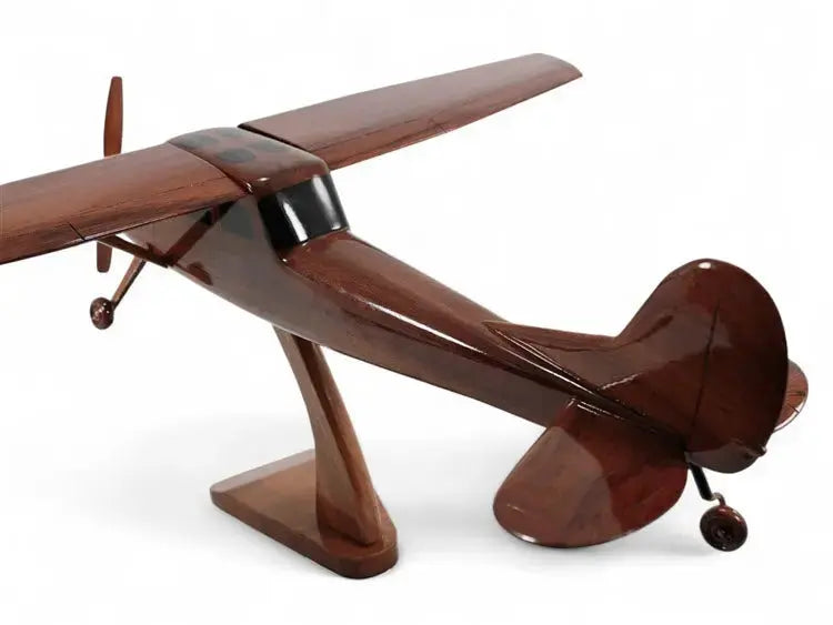 Cessna O-1 Bird Dog Airplane Natural Wood Aircraft Model Premium Wood Designs