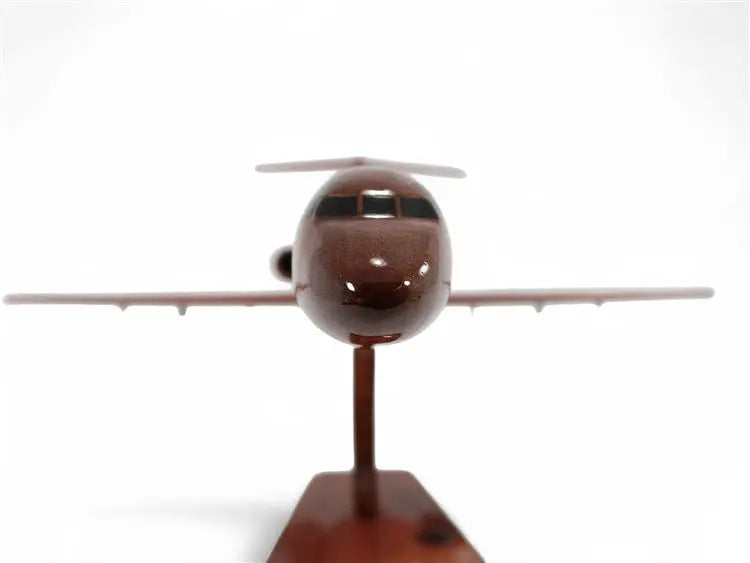 Douglas DC-9 Airliner Natural Mahogany Wood Aircraft Model--Aviator Sunglasses-Premium Wood Designs