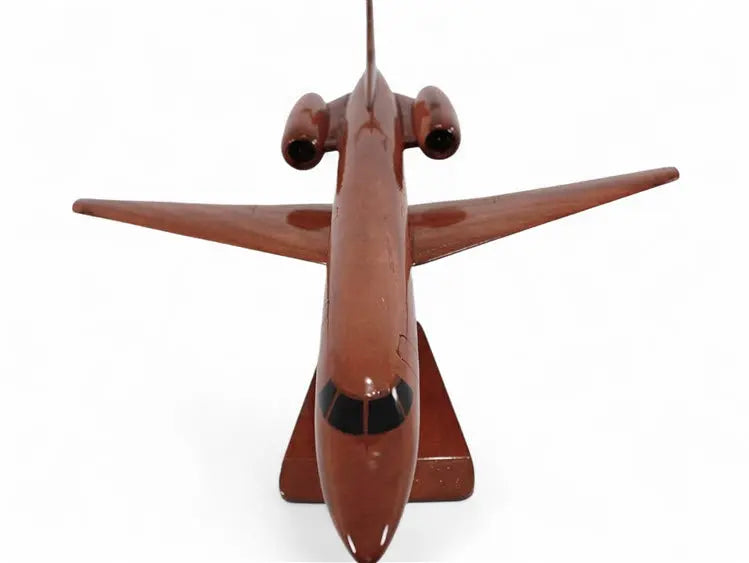 Embraer ERJ-135 Airliner Natural Wood Aircraft Desk Model--Aviator Sunglasses-Premium Wood Designs