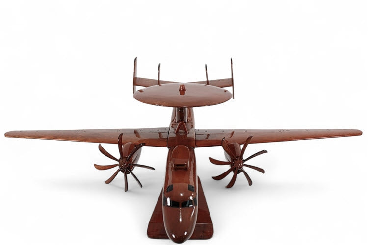 E-2C Hawkeye Natural Mahogany Wood Aircraft Model
