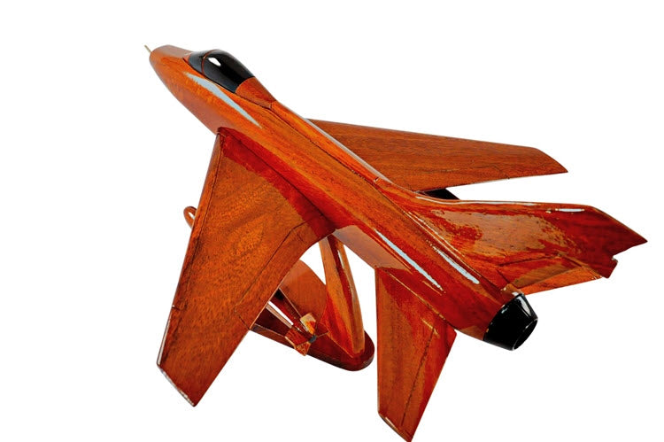 North American F-100 Super Sabre Natural Wood Aircraft Model