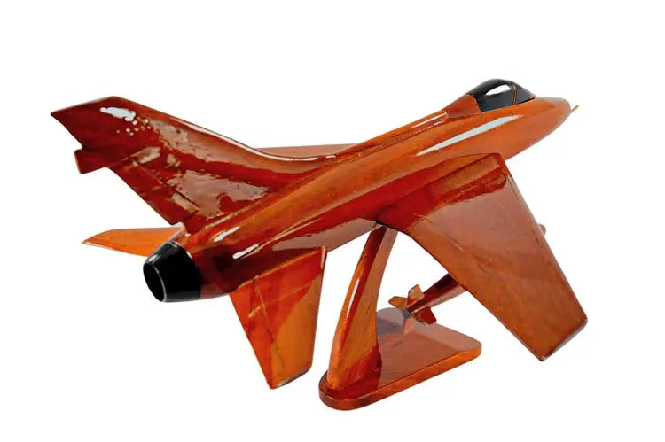 North American F-100 Super Sabre Natural Wood Aircraft Model--Aviator Sunglasses-Premium Wood Designs