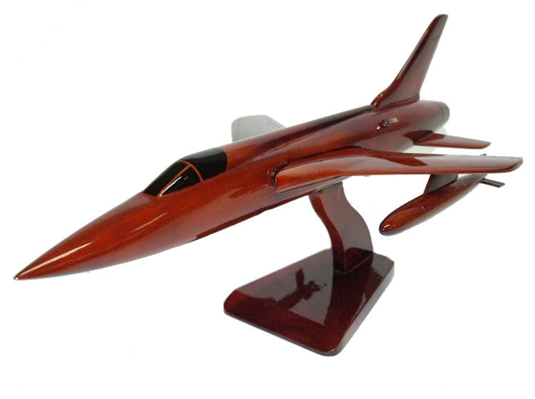 F-105 Thunderchief Natural Wood Aircraft Model