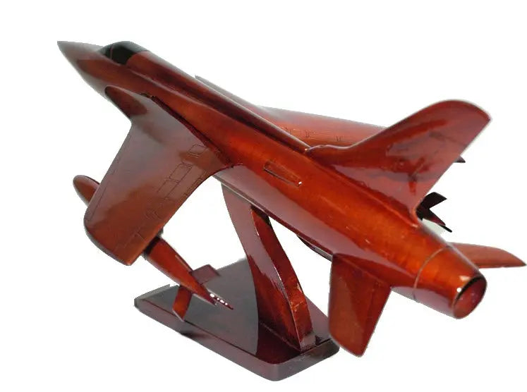 F-105 Thunderchief Natural Wood Aircraft Model--Aviator Sunglasses-Premium Wood Designs