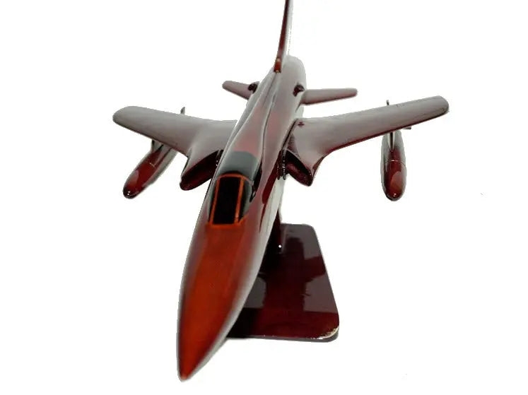 F-105 Thunderchief Republic Fighter-Bomber Natural Wood Aircraft Model Premium Wood Designs