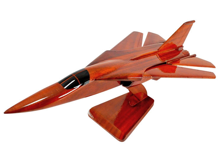 F-111 Aardvark Natural Wood Aircraft Model