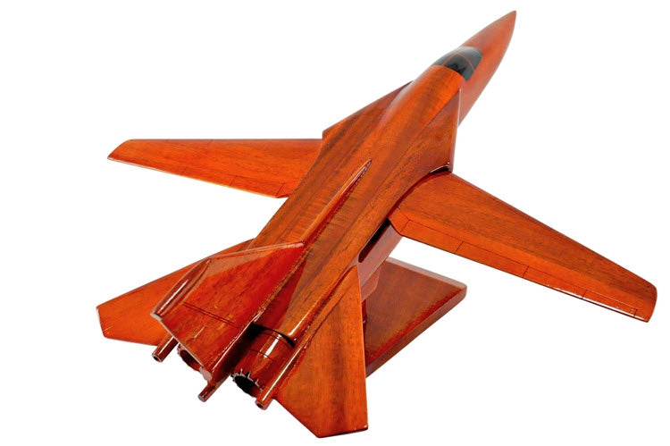 F-111 Aardvark Natural Wood Aircraft Model