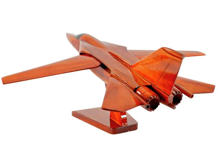 F-111 Aardvark Natural Wood Aircraft Model--Aviator Sunglasses-Premium Wood Designs