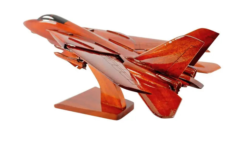 F-14 Tomcat Natural Wood Aircraft Model--Aviator Sunglasses-Premium Wood Designs