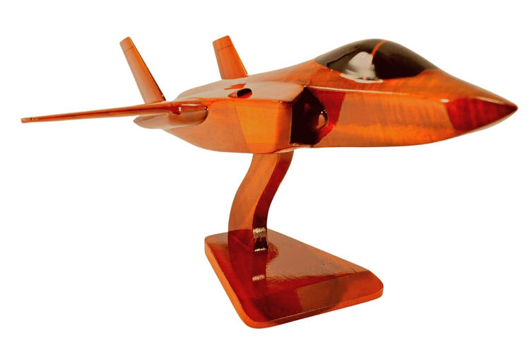 F-35 Lightning II Fighter Natural Wood Aircraft Model