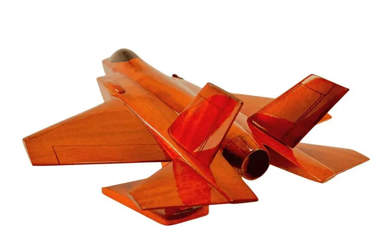 F-35 Lightning II Fighter Natural Wood Aircraft Model--Aviator Sunglasses-Premium Wood Designs