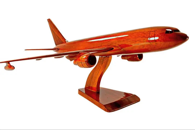 Boeing KC-46 Pegasus Natural Mahogany Wood Aircraft Model--Aviator Sunglasses-Premium Wood Designs