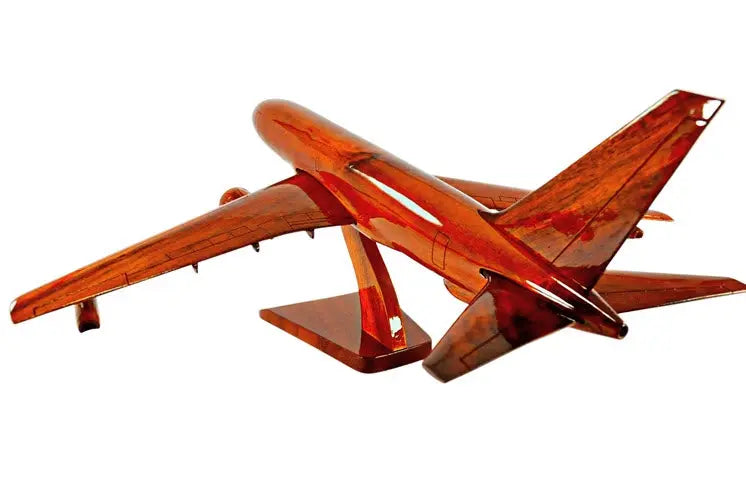 Boeing KC-46 Pegasus Natural Mahogany Wood Aircraft Model--Aviator Sunglasses-Premium Wood Designs