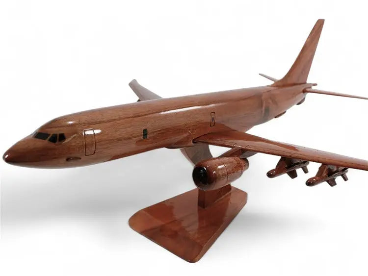 Boeing P-8 Poseidon Natural Mahogany Wood Aircraft Model--Aviator Sunglasses-Premium Wood Designs