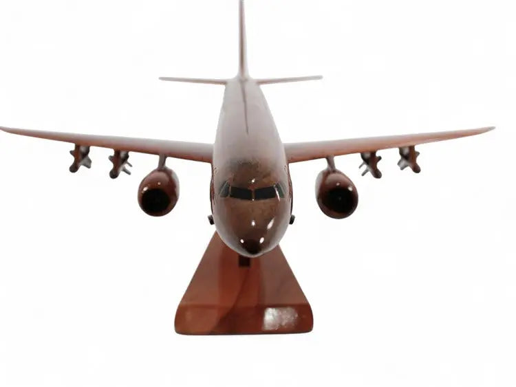Boeing P-8 Poseidon Natural Mahogany Wood Aircraft Model--Aviator Sunglasses-Premium Wood Designs