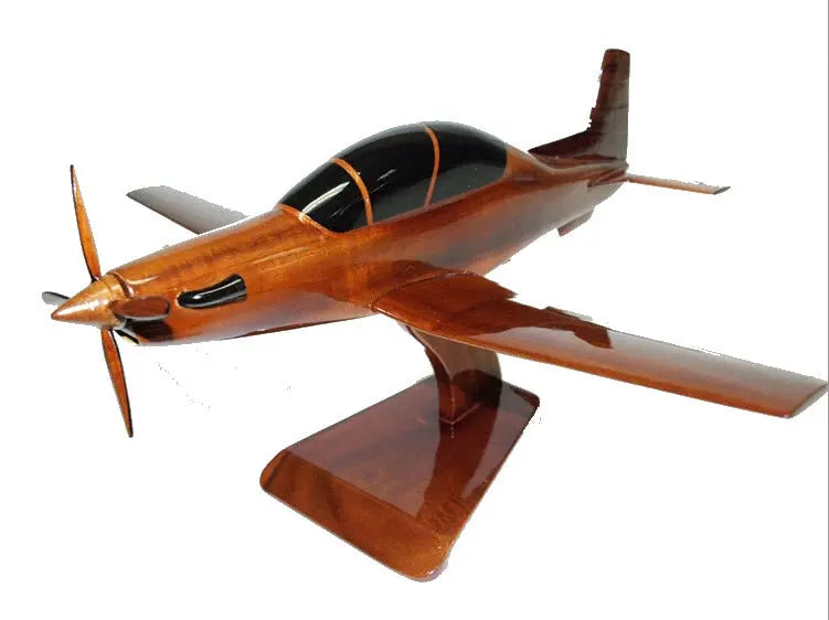 Beechcraft T-6 Texan II Natural Wood Aircraft Model--Aviator Sunglasses-Premium Wood Designs