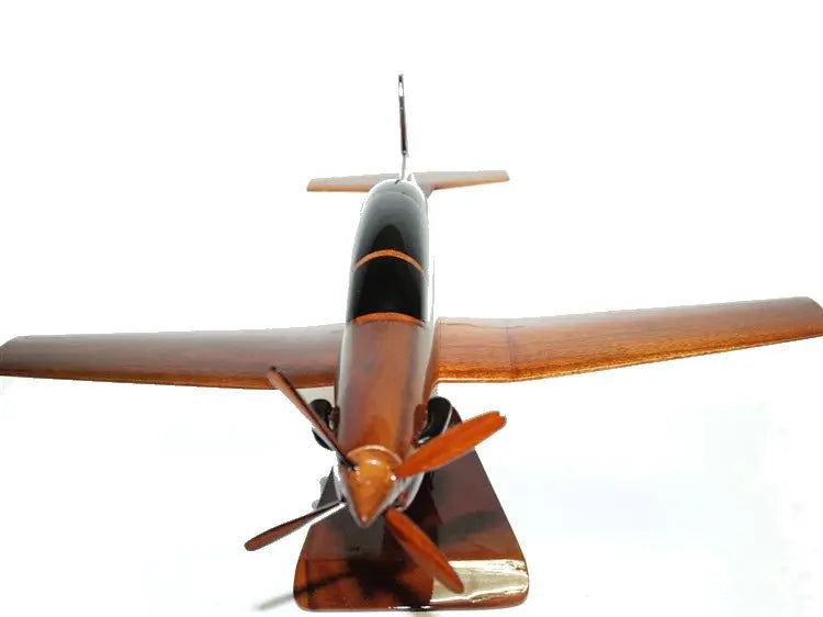Beechcraft T-6 Texan II Natural Wood Aircraft Model--Aviator Sunglasses-Premium Wood Designs