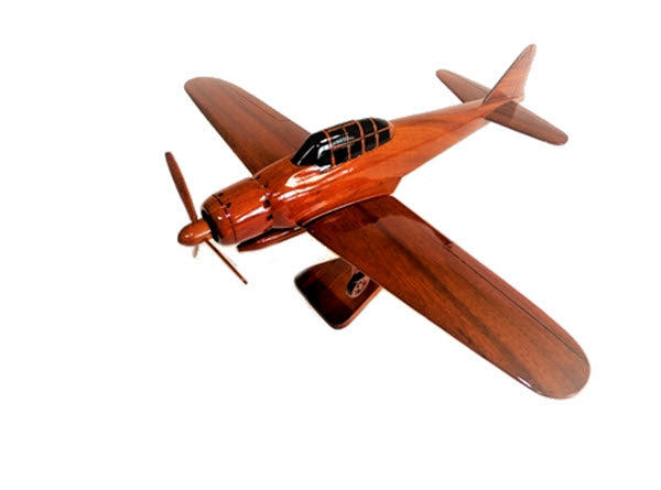 Mitsubishi A6M Zero Fighter Natural Wood Aircraft Model