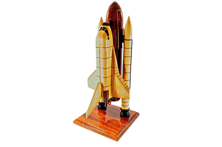 Space Shuttle Premium Natural Wood Model
