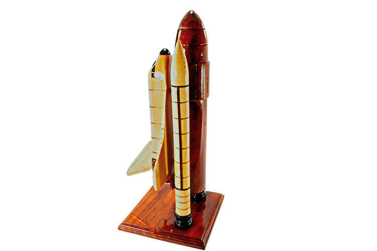 Space Shuttle Premium Natural Wood Model
