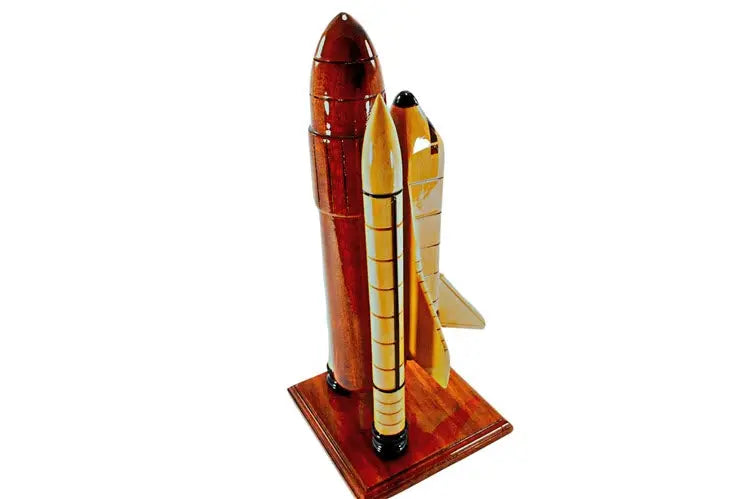 Space Shuttle Premium Natural Wood Model--Aviator Sunglasses-Premium Wood Designs