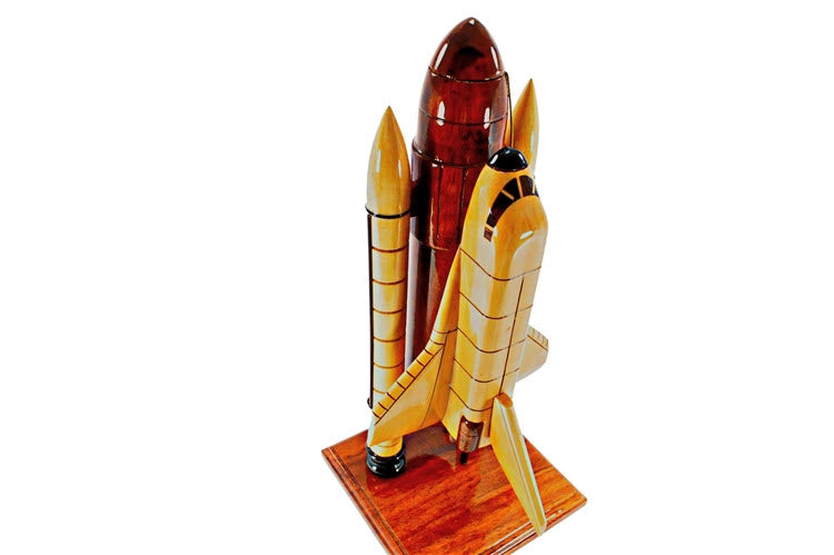 Space Shuttle Premium Natural Wood Model