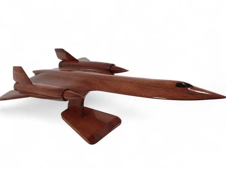 SR-71 Blackbird Natural Wood Aircraft Model--Aviator Sunglasses-Premium Wood Designs