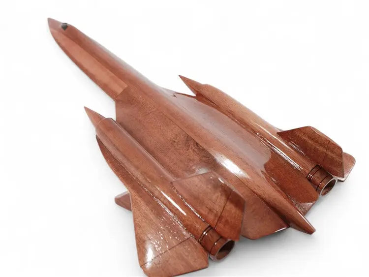 SR-71 Blackbird Natural Wood Aircraft Model--Aviator Sunglasses-Premium Wood Designs