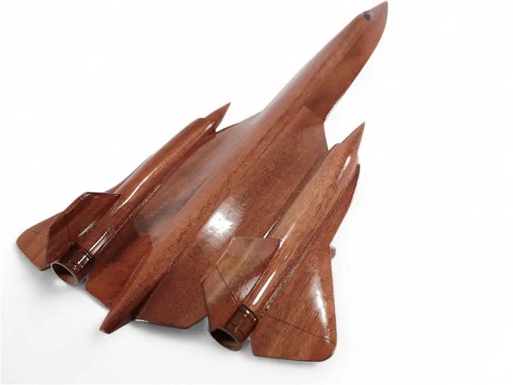 SR-71 Blackbird Natural Wood Aircraft Model--Aviator Sunglasses-Premium Wood Designs