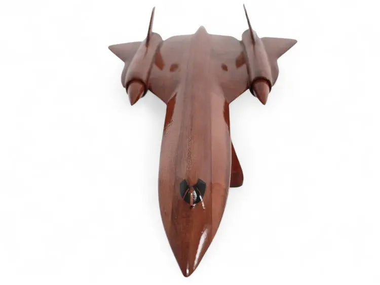 SR-71 Blackbird Natural Wood Aircraft Model--Aviator Sunglasses-Premium Wood Designs