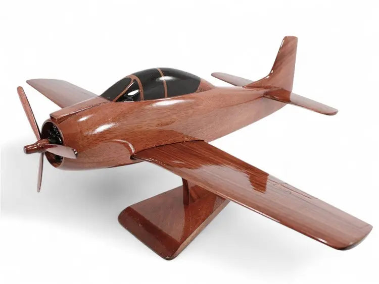 North American T-28 Trojan Natural Wood Aircraft Model--Aviator Sunglasses-Premium Wood Designs