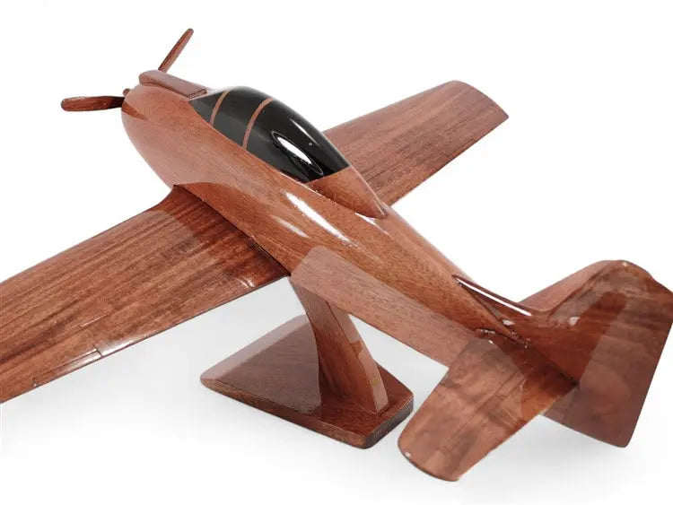 North American T-28 Trojan Natural Wood Aircraft Model--Aviator Sunglasses-Premium Wood Designs