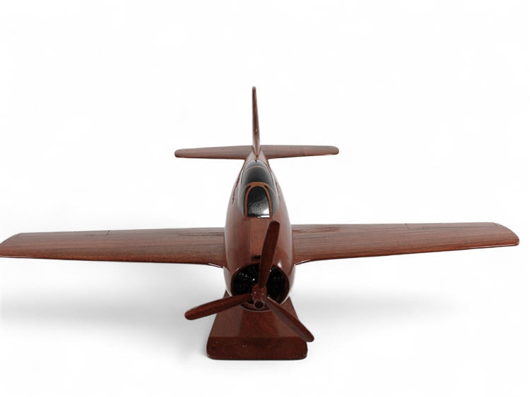 North American T-28 Trojan Natural Wood Aircraft Model