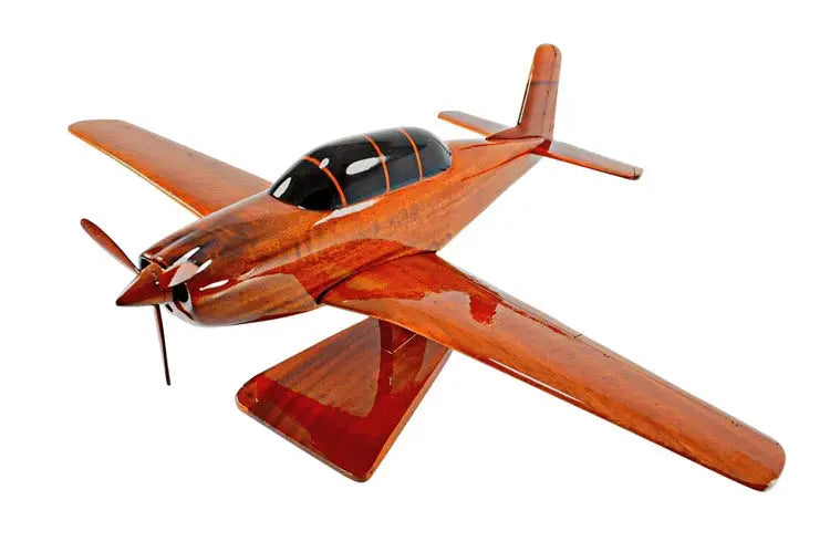 Beechcraft T-34 Mentor Natural Wood Aircraft Model--Aviator Sunglasses-Premium Wood Designs