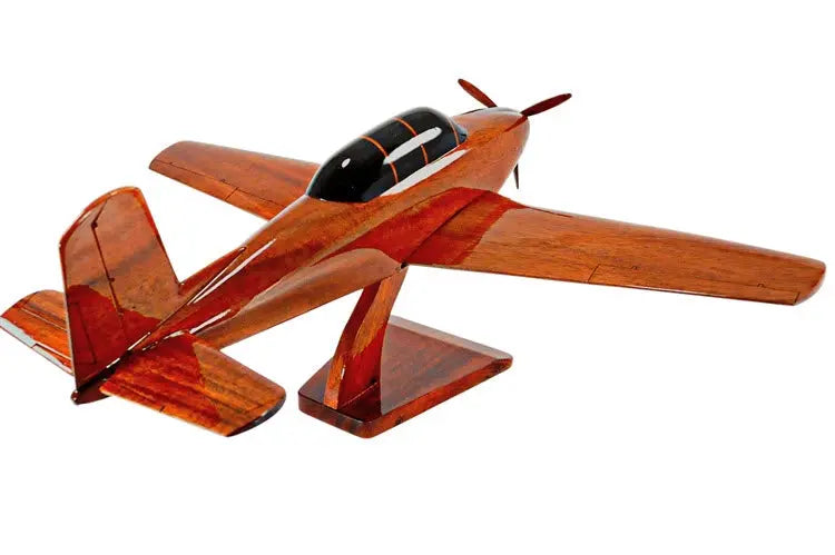 Beechcraft T-34 Mentor Natural Wood Aircraft Model--Aviator Sunglasses-Premium Wood Designs