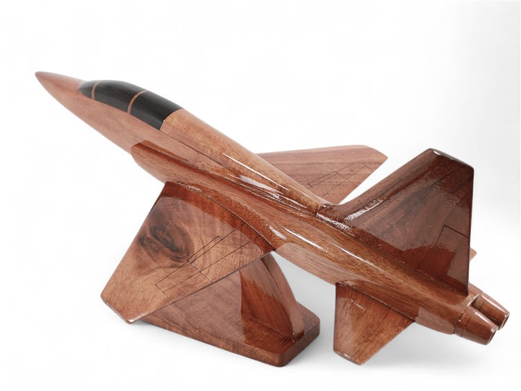 Northrop T-38 Talon Fighter Natural Wood Aircraft Model