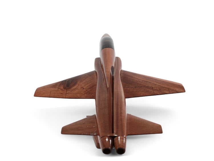 Northrop T-38 Talon Fighter Natural Wood Aircraft Model